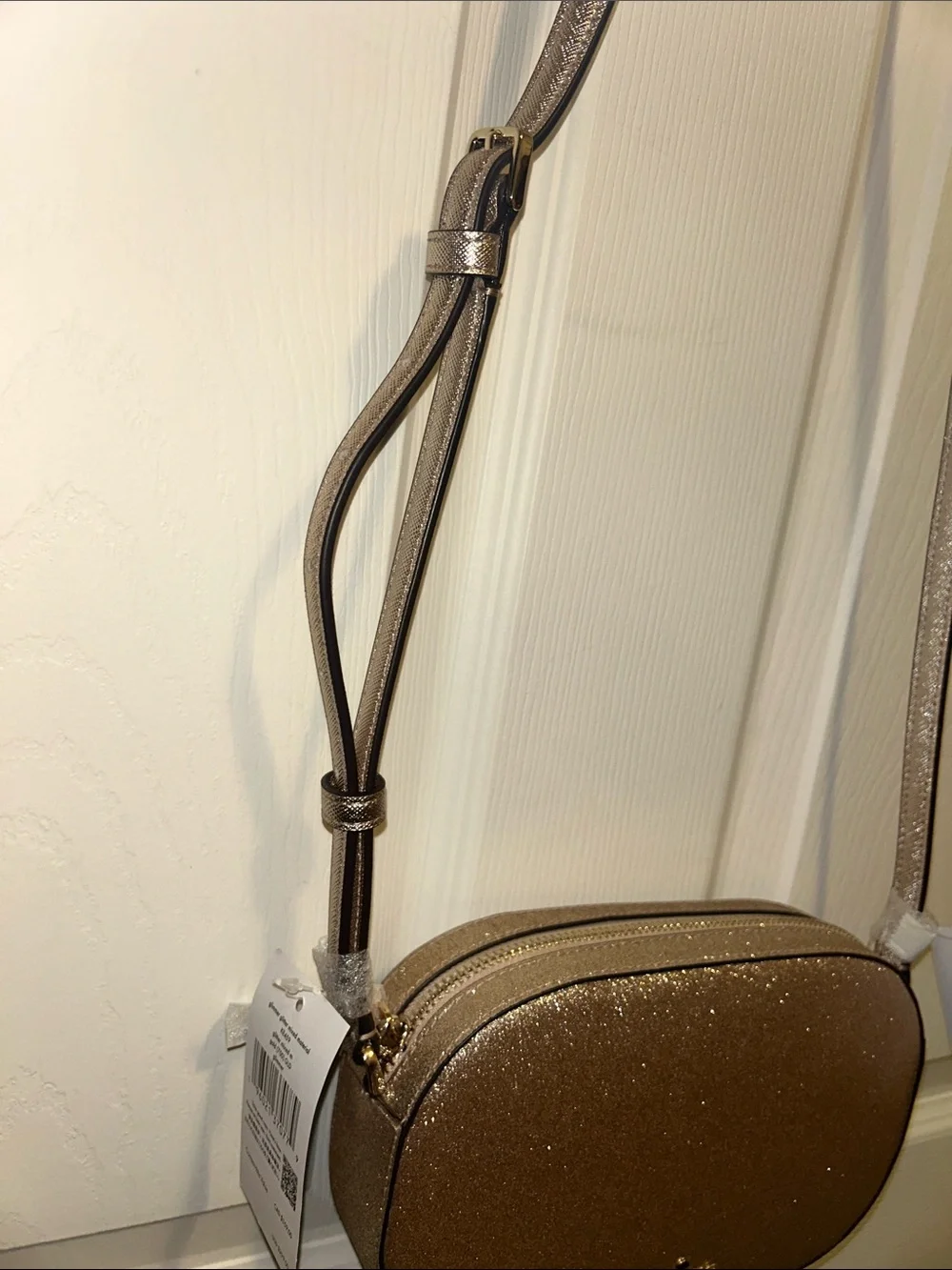 Authentic Kate Spade Glimmer Gold crossbody KE459 / Retail $299- new with tags
